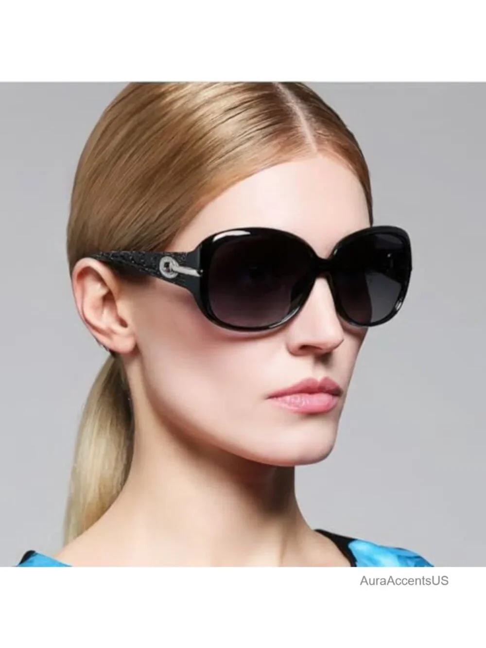 Oversized Retro Oval Sunglasses UV400 Gradient Lens Full-Frame Unisex